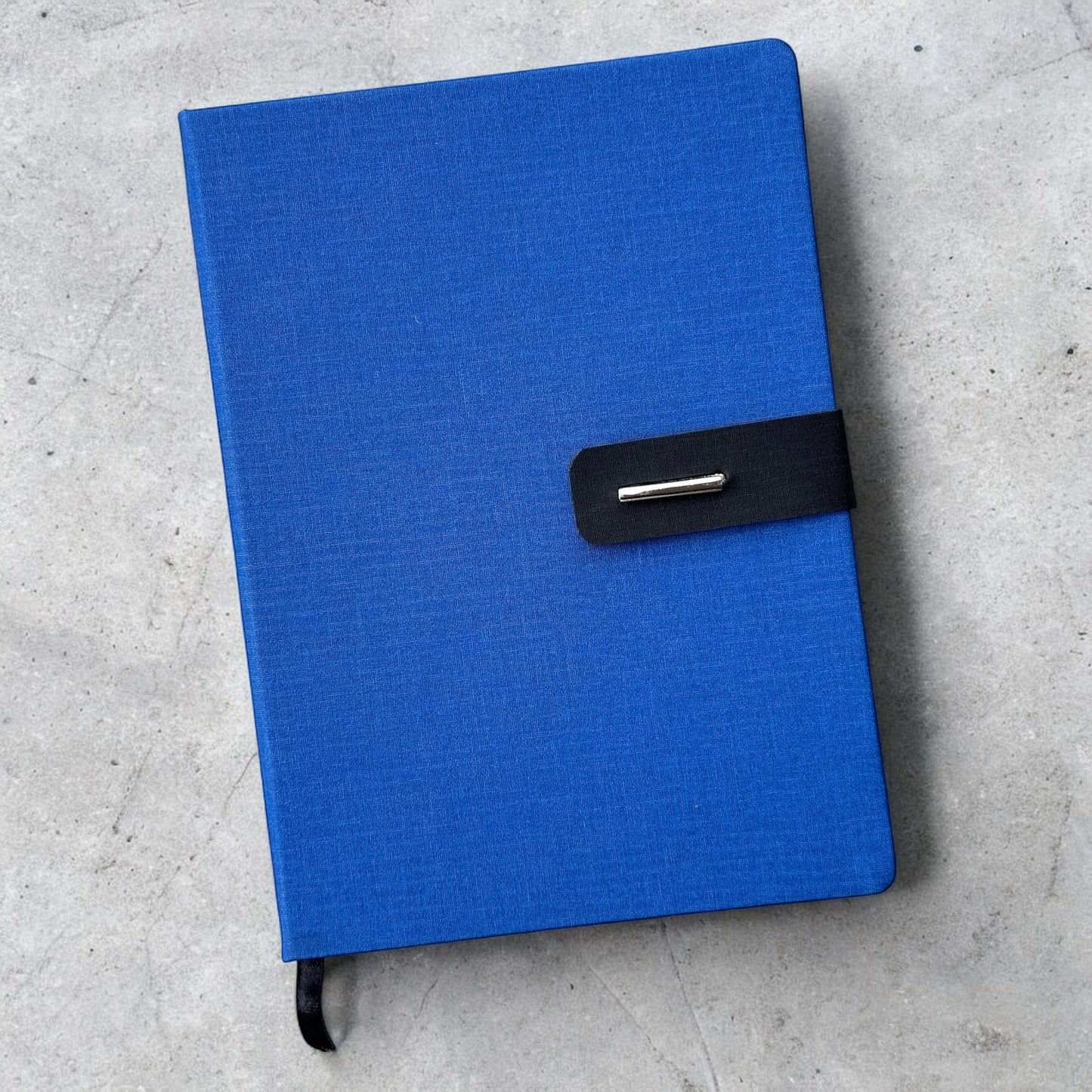 Blue with Black Buckle - A5 Notebook - Karigar Chiriyaa