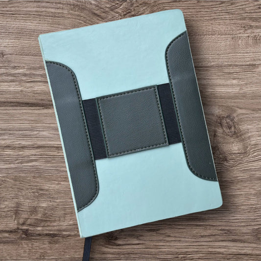 Pastel Green Mobile Holder - A5 Notebook - Karigar Chiriyaa