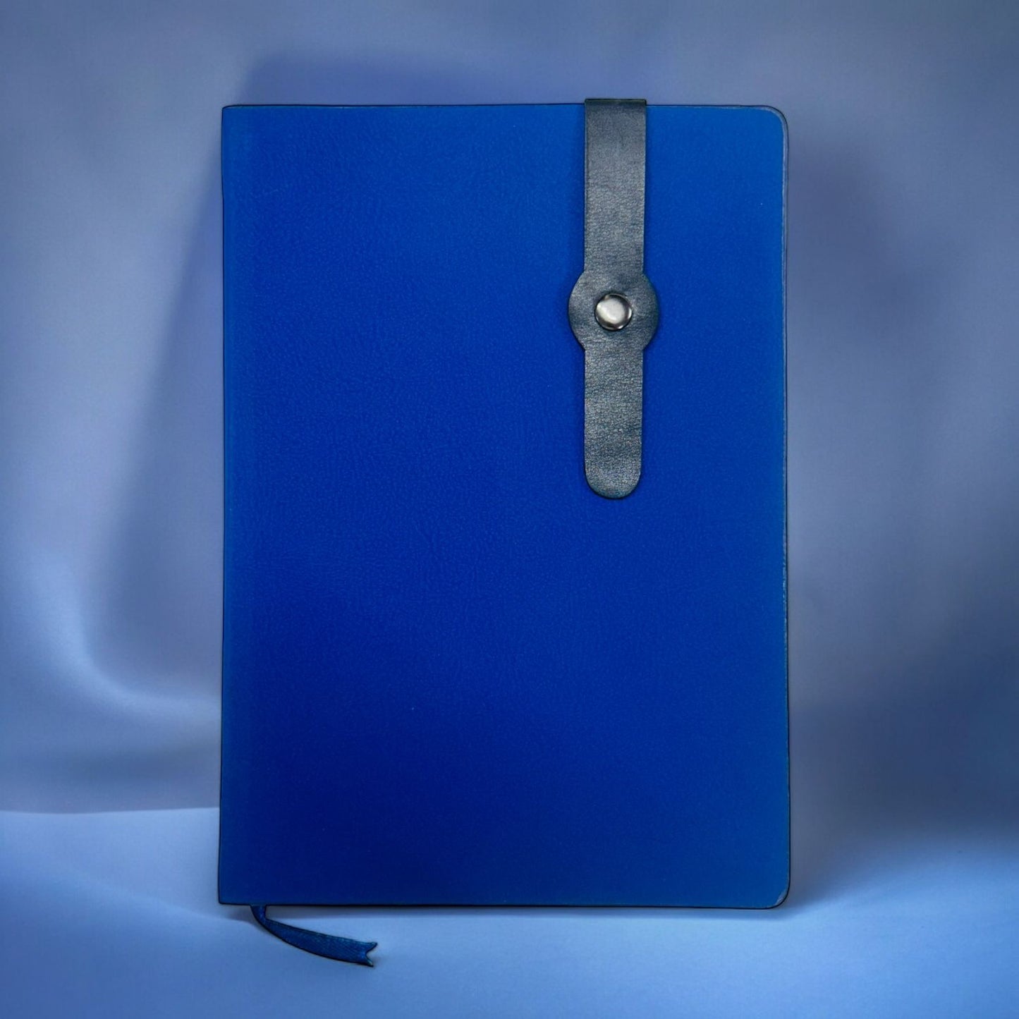 Blue with Button Closer - A5 Notebook - Karigar Chiriyaa