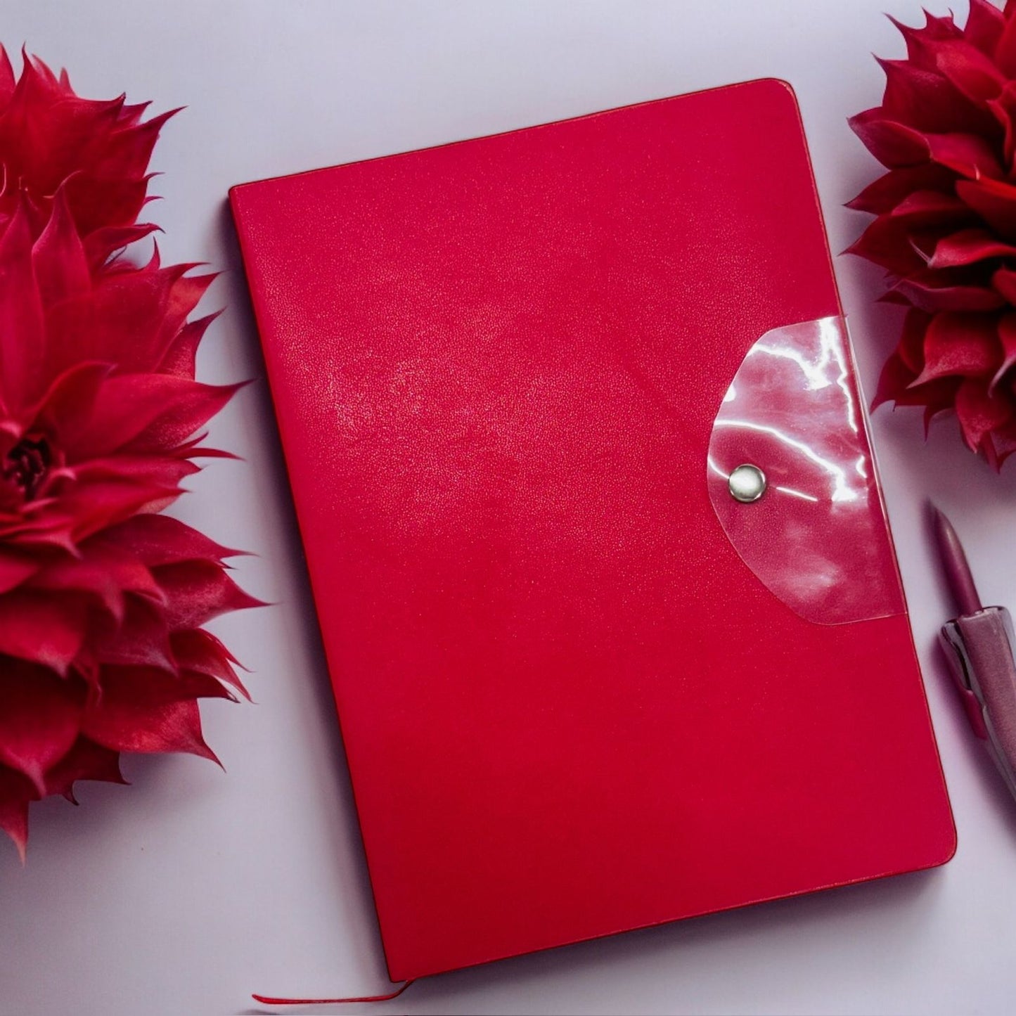 Red Button Closer - A5 Notebook - Karigar Chiriyaa