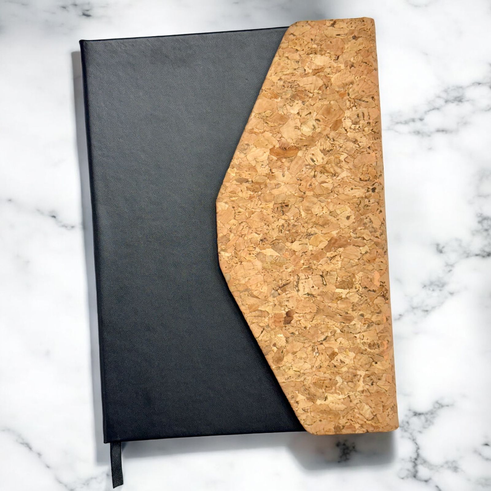 Black Cork Flap - A5 Notebook - Karigar Chiriyaa