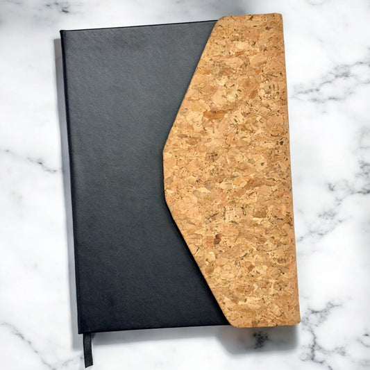 Black Cork Flap - A5 Notebook - Karigar Chiriyaa