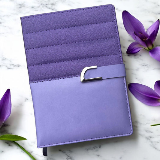 Dual Purple Premium - A5 Notebook - Karigar Chiriyaa